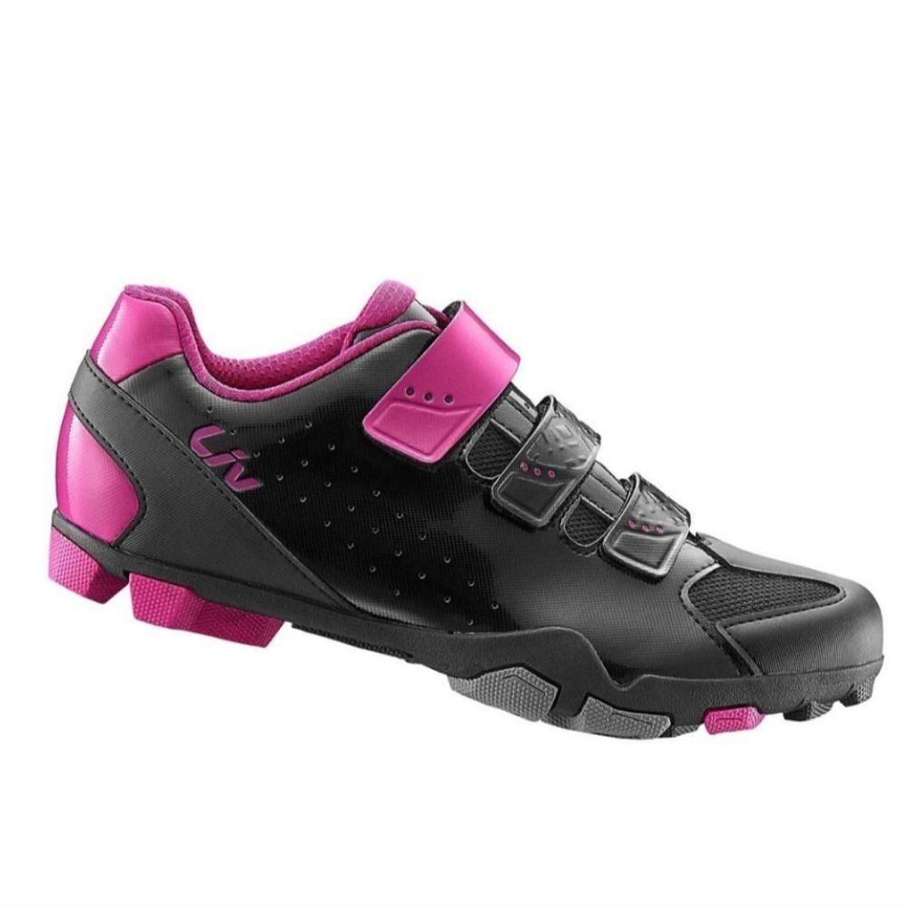 Giant Liv Fera Mountain Bike Cycling Shoes Black & Pink Size 37